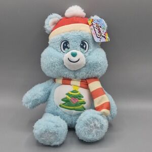 Christmas Wishes Bear Care Bears Plush New 2025 Hat & Scarf Winter Care Bear